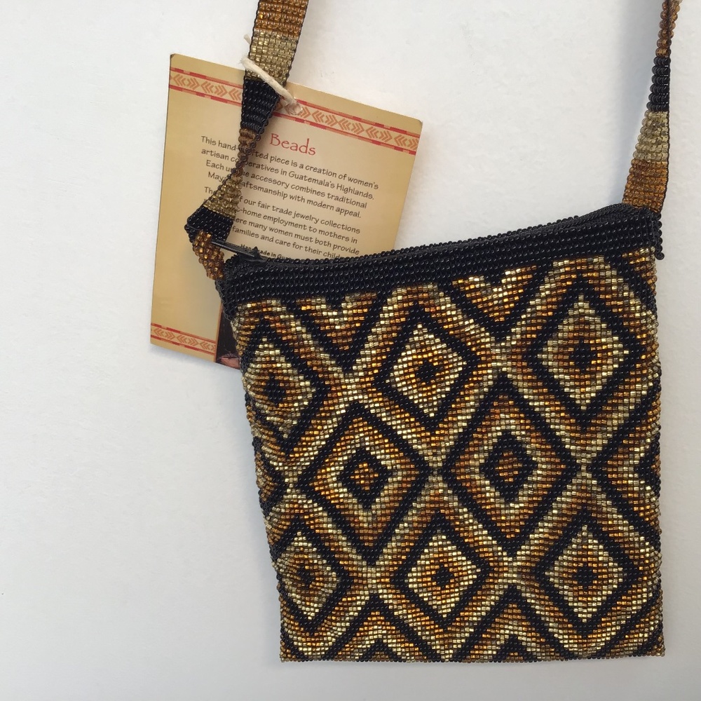 Hand crafted beaded purse